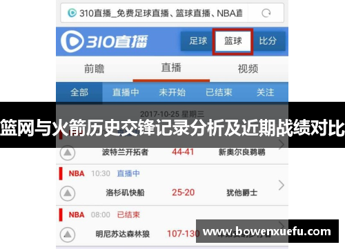 篮网与火箭历史交锋记录分析及近期战绩对比